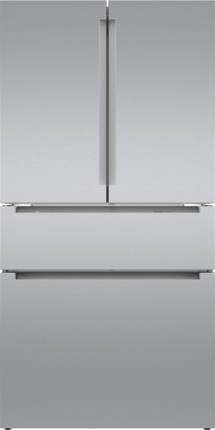 Bosch 800 Series French Door Bottom Mount Refrigerator 36" Brushed steel anti-fingerprint B36CL80ENS