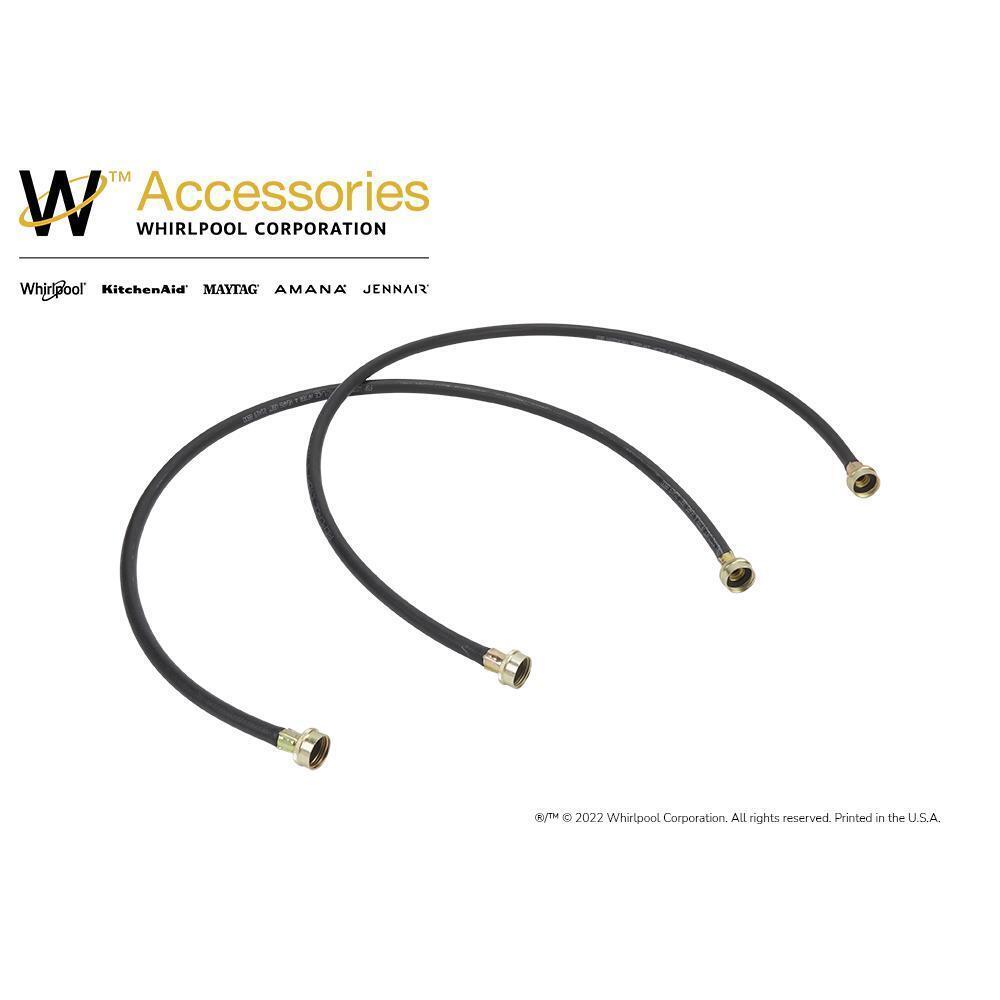 Maytag 8212546RP 4' Black Washer Inlet Hoses 1050 PSI - 2 Pack