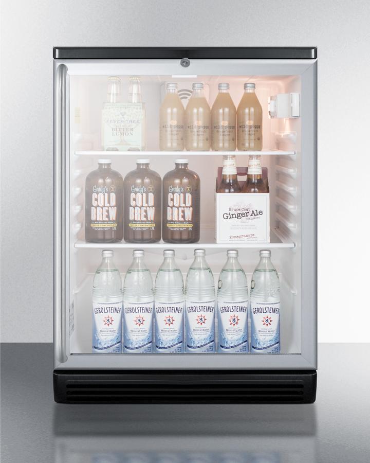 Summit SCR600BGLSH 24" Wide Beverage Center