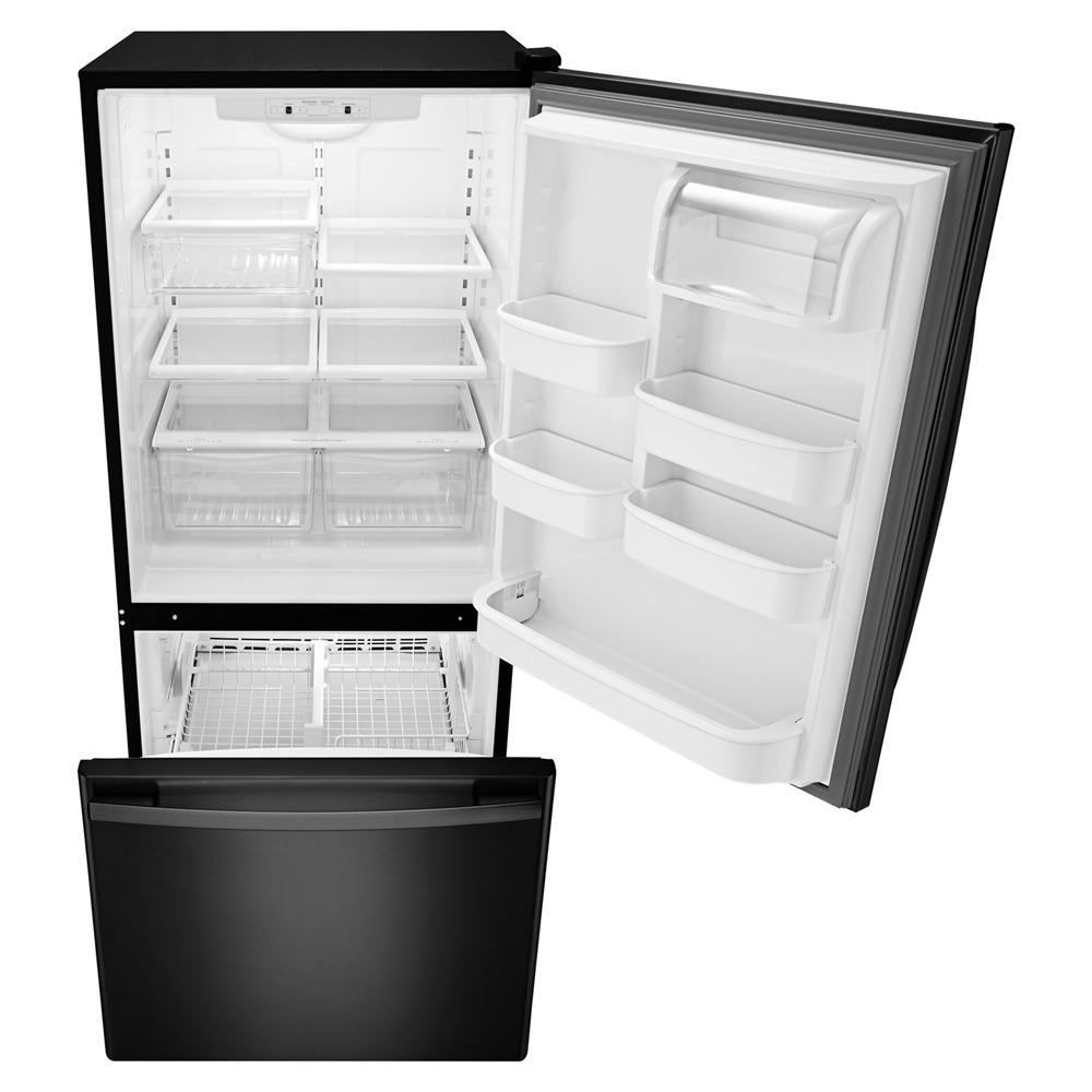 Amana ABB1924BRB 29-inch Wide Bottom-Freezer Refrigerator with EasyFreezer™ Pull-Out Drawer -- 18 cu. ft. Capacity