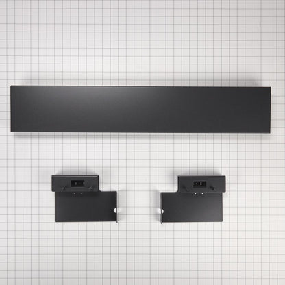 Kitchenaid W10663562 36" Refrigerator Armoire Style Door Panel Kit, Obsidian, includes (1) grille assembly, (2) grille bracket assembly