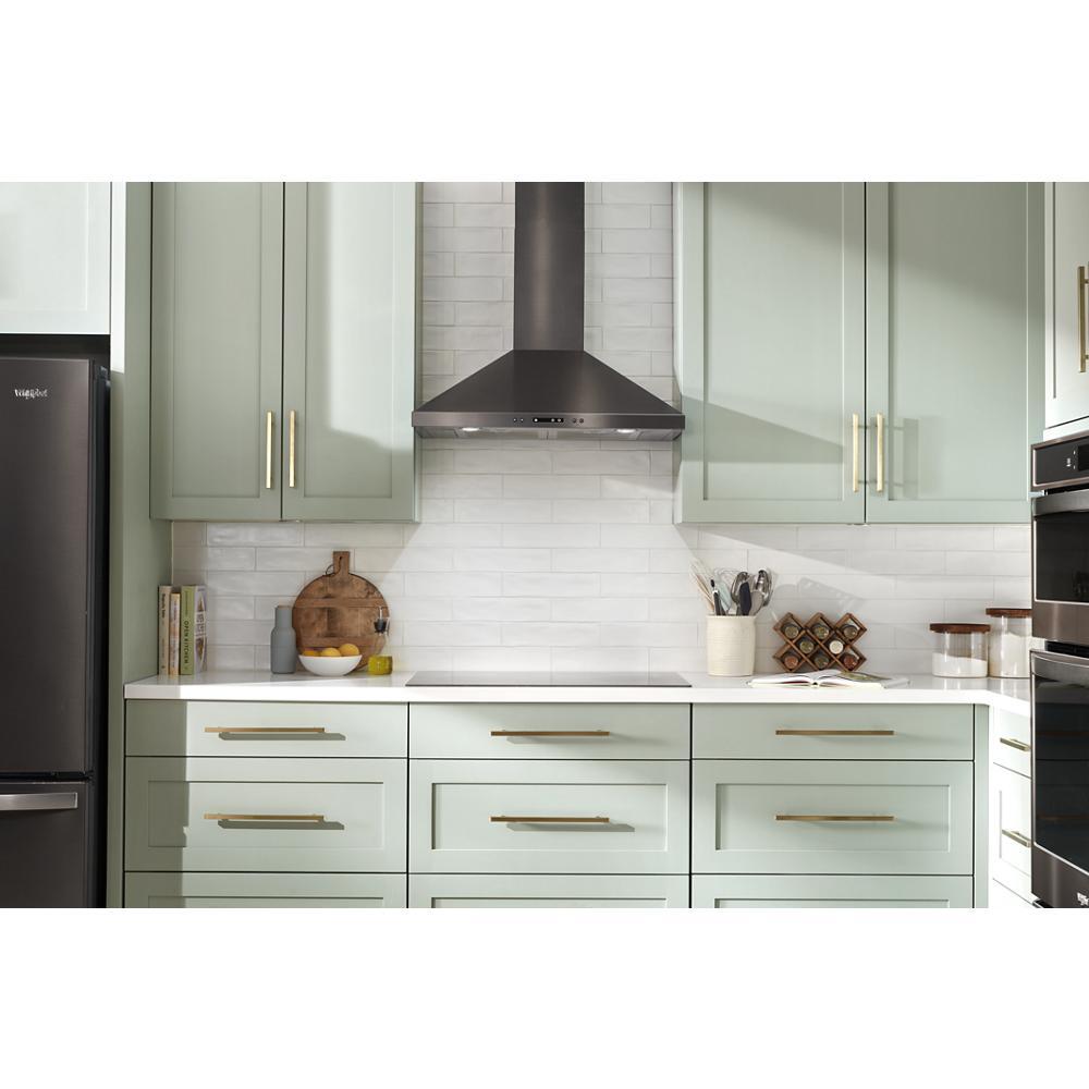 Whirlpool WVW93UC0LS 30" Chimney Wall Mount Range Hood with Dishwasher-Safe Grease Filters