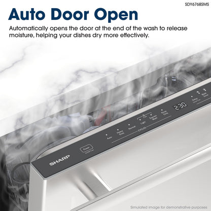 Sharp SDY6768SMS 24 in. Stainless Steel Dishwasher