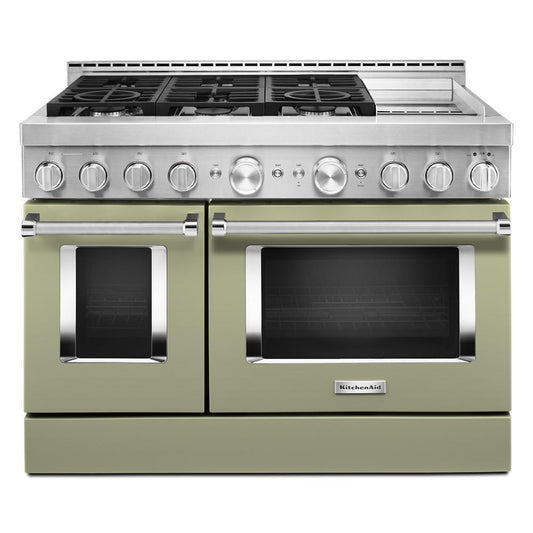 KFGC558JAV KitchenAid® 48'' Smart Commercial-Style Gas Range with Griddle