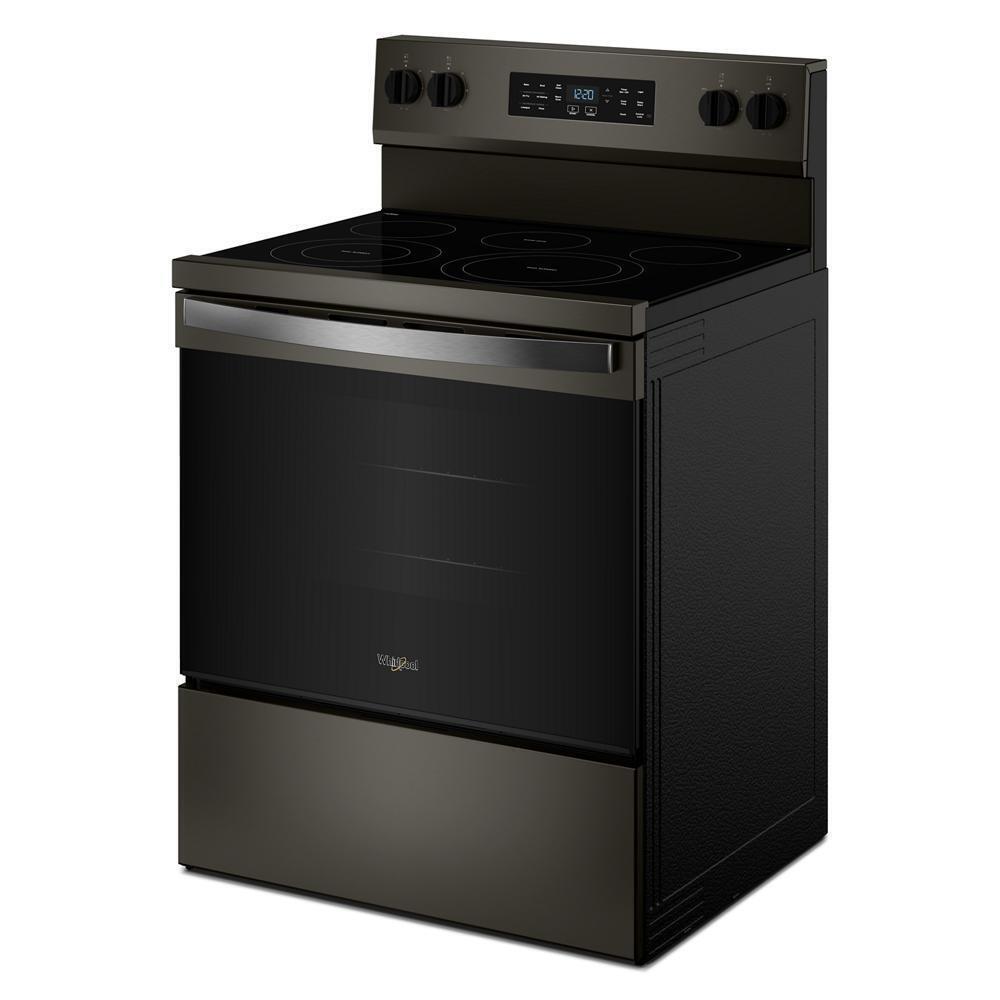 Whirlpool WFES5730SV 30-inch Electric Range with Air Cooking Technology