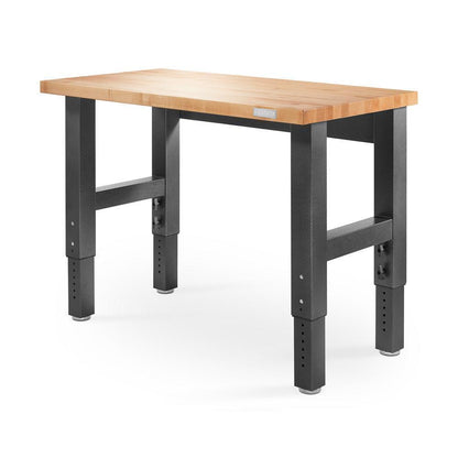 Gladiator GAWB04HWEG 4' Adjustable Height Hardwood Workbench