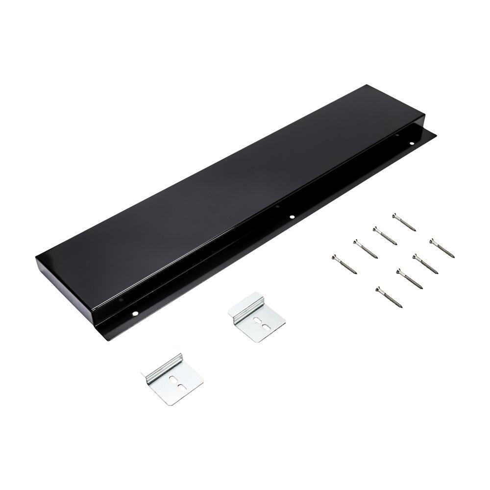Kitchenaid W10655449 Slide-in Range Backsplash, Black, Size: 6" H
