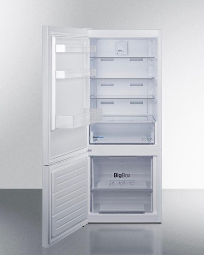 Summit FFBF151WLHD 28" Wide Bottom Mount Refrigerator-freezer