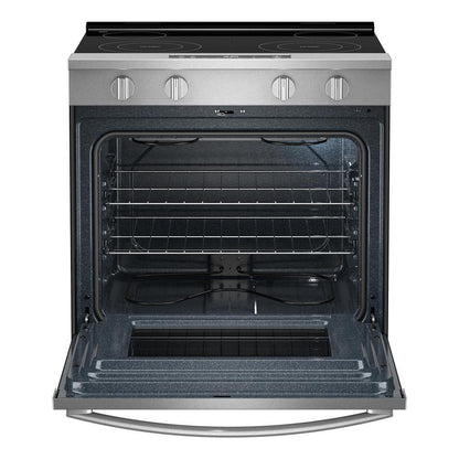 Whirlpool WSES3130SS 30-inch Electric Range with No Preheat and Slow Cook Modes