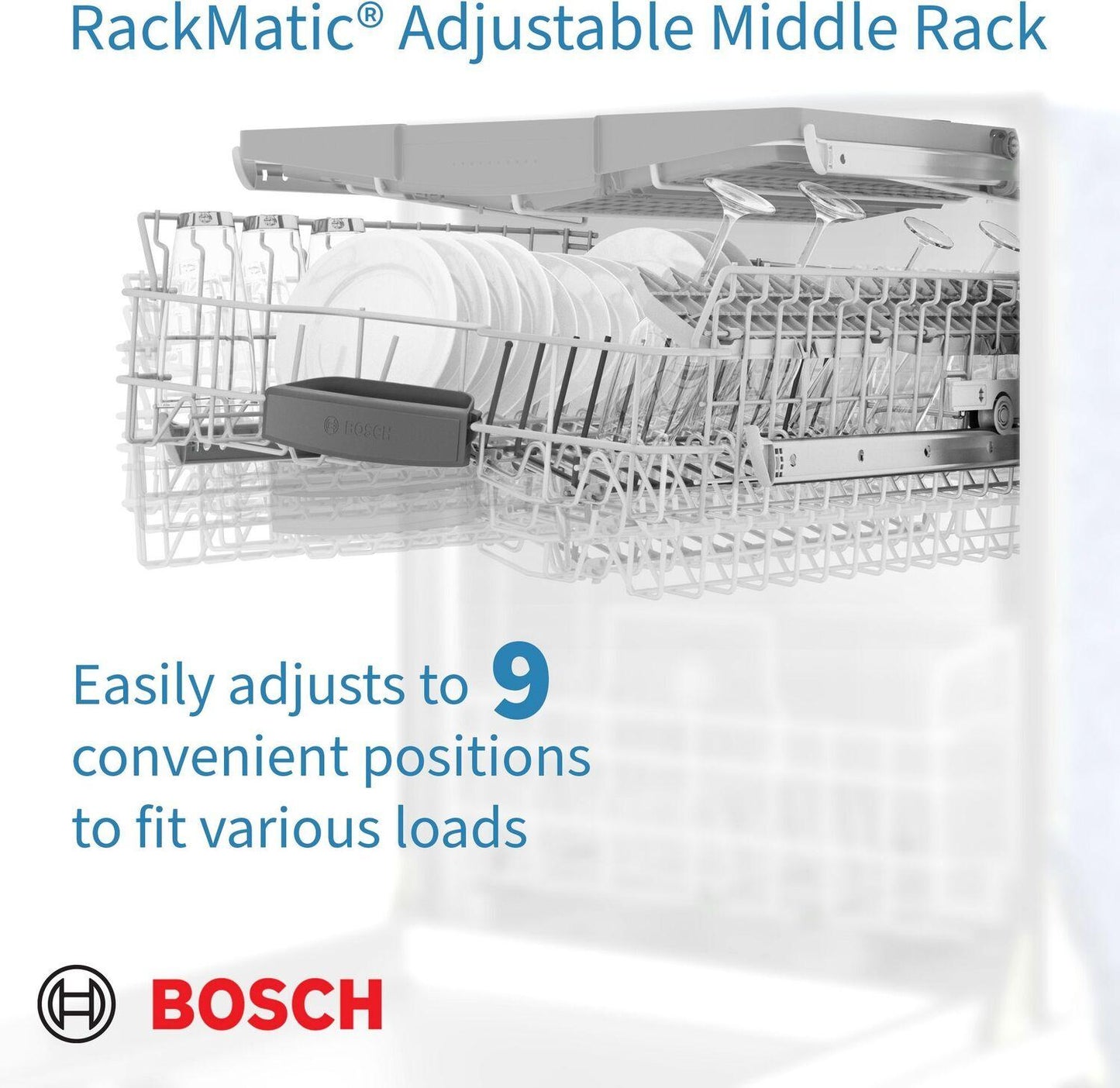 Bosch 300 Series Dishwasher 17 3/4" Black SPE53B56UC