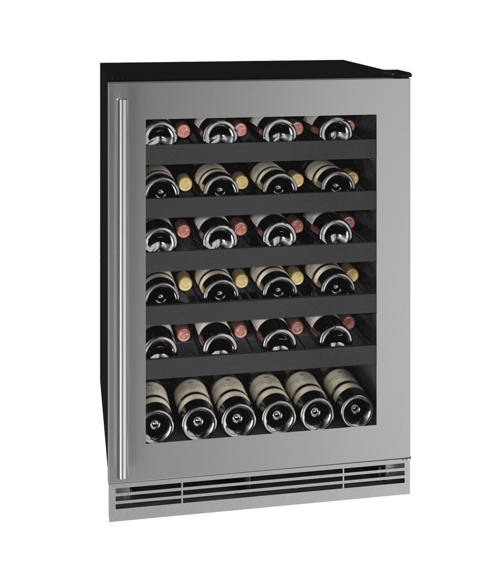 U-Line 24" Wine Refrigerator With Stainless Frame Finish (115 V/60 Hz Volts /60 Hz Hz)