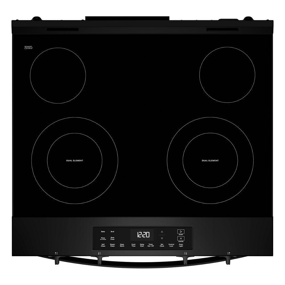 Whirlpool WSES3130SB 30-inch Electric Range with No Preheat and Slow Cook Modes