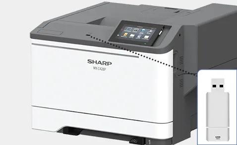 Sharp MXC428P MX-C428P Desktop color document system Prints up to 42 pages per minute Maximum paper capacity of 2,001 sheets Exceptional Image Quality with 1,200 x 1,200 dpi print resolution