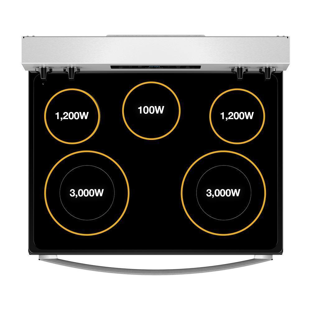 Whirlpool WFES3330RB 30-inch Electric Range with Steam Clean