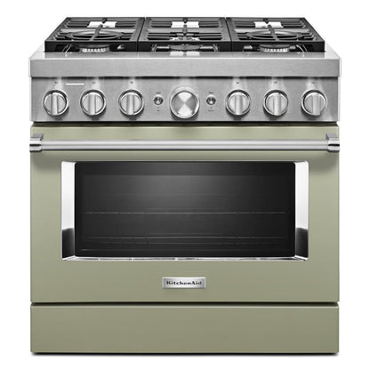 KFDC506JAV KitchenAid® 36'' Smart Commercial-Style Dual Fuel Range with 6 Burners