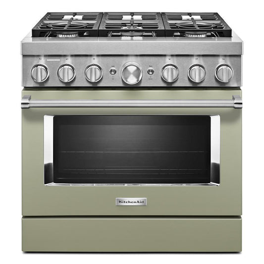 KFDC506JAV KitchenAid® 36'' Smart Commercial-Style Dual Fuel Range with 6 Burners