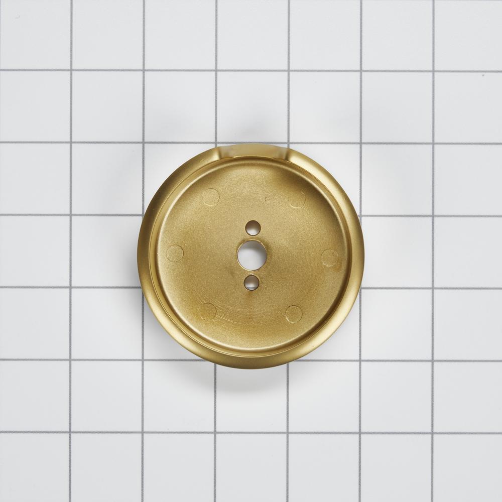 Kitchenaid W11317495 JennAir 3-IN D Single Bezel for Rise-Style Commercial Range and Rangetop Burner Griddle Knobs - Brass