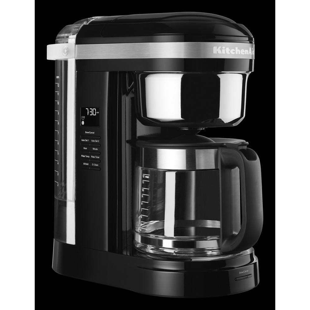 Kitchenaid KCM1209OB 12 Cup Drip Coffee Maker with Spiral Showerhead and Programmable Warming Plate