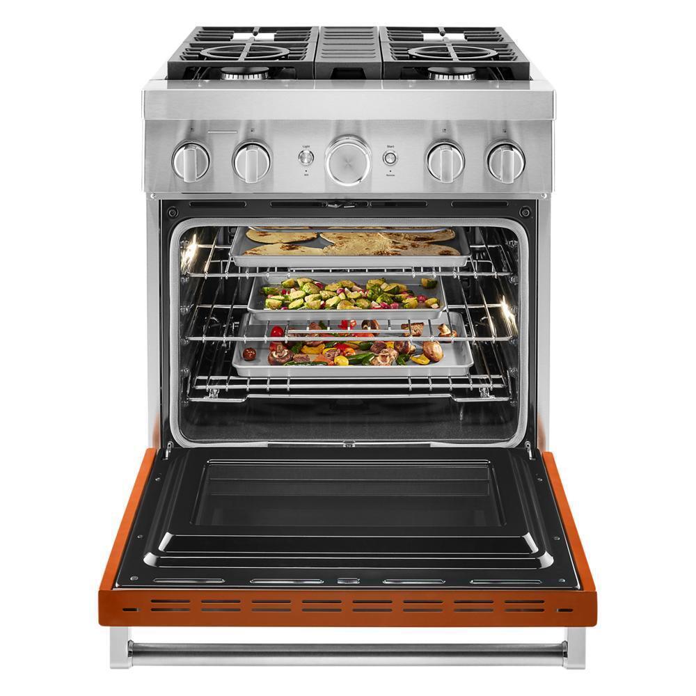 KFDC500JSC KitchenAid® 30'' Smart Commercial-Style Dual Fuel Range with 4 Burners