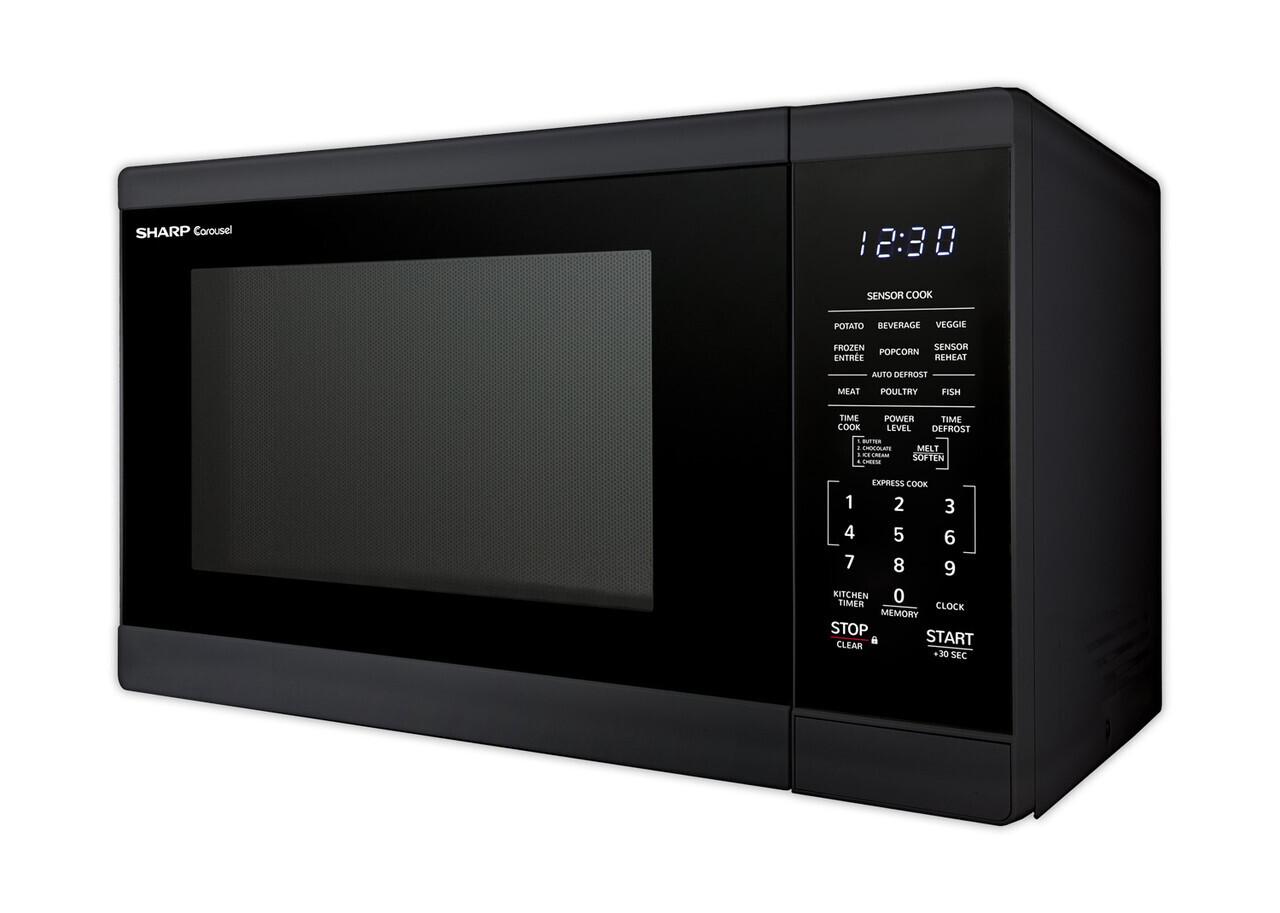 Sharp SMC1461HB 1.4 cu. ft. Black Countertop Microwave Oven