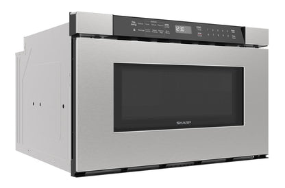 SMD2420MS Sharp 24 in. 1.2 cu. ft. Built-In Microwave Drawer™ Oven in Stainless Steel