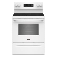 Whirlpool WFES5730SW 30-inch Electric Range with Air Cooking Technology