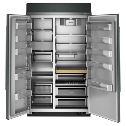 Kitchenaid KBSN748SJP 30 Cu. Ft. 48" Built-In Side-by-Side Refrigerator with Platinum Interior
