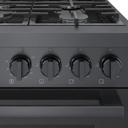 Bosch HGS8645UC 800 Series, Gas freestanding range, 36'', Black stainless steel