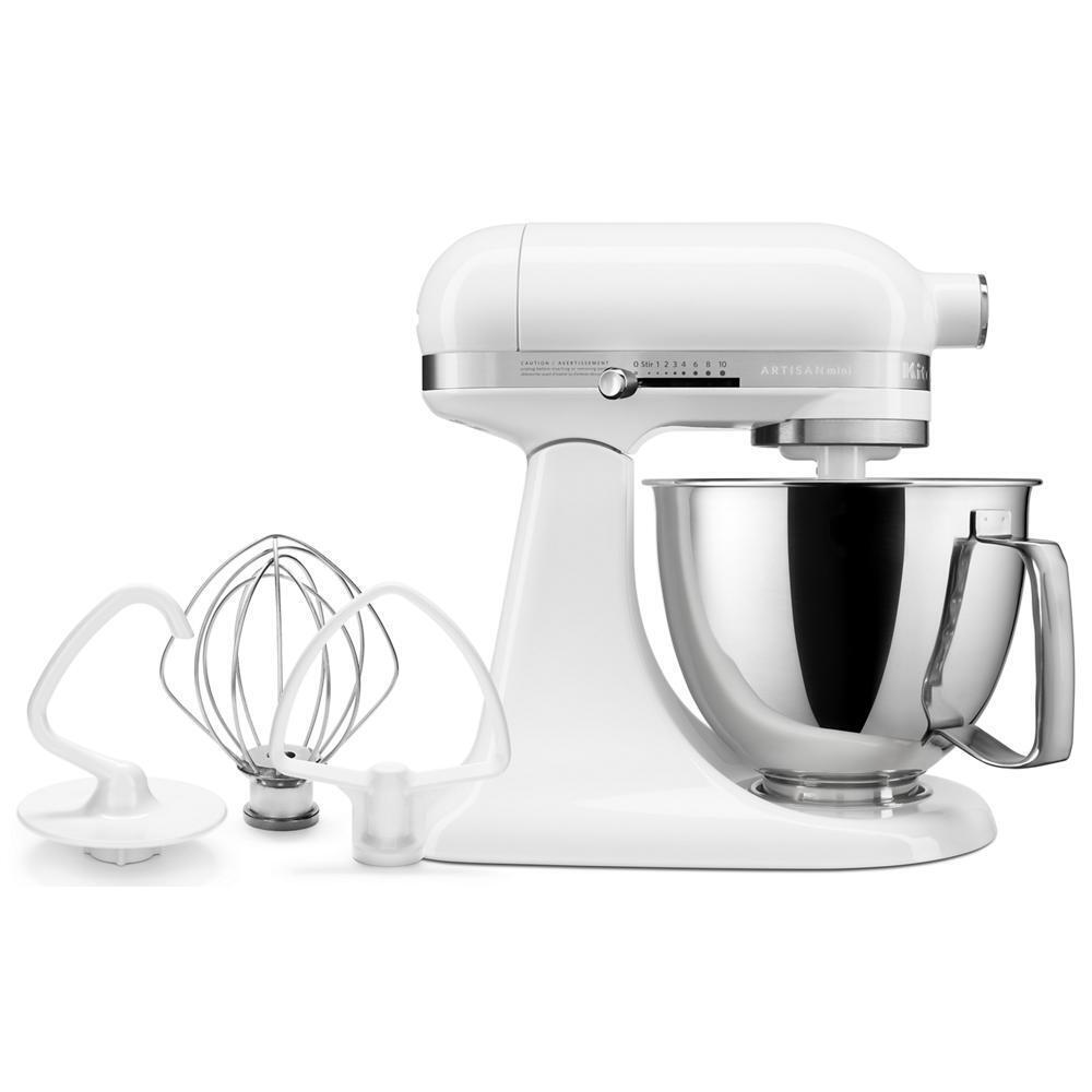 Kitchenaid RKSM33XXWH Refurbished Artisan® Mini 3.5 Quart Tilt-Head Stand Mixer