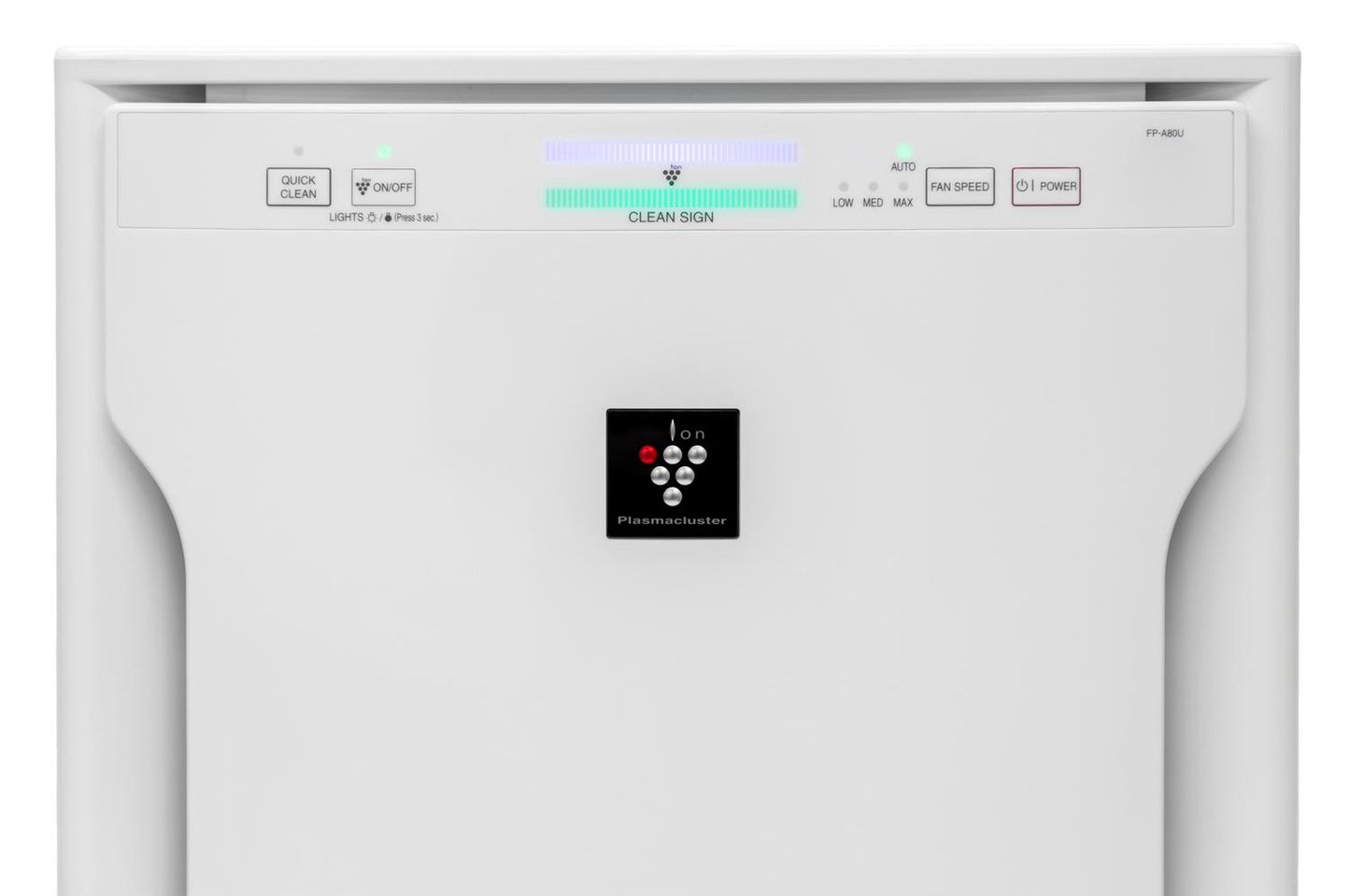 FPA80UW Sharp Plasmacluster Ion Air Purifier with True HEPA for Large Rooms