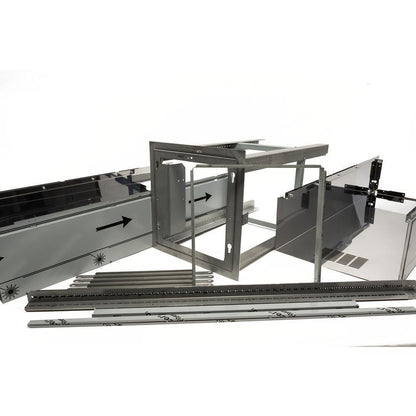 Kitchenaid W11522788 36" Range Hood Chimney Extension Kit, Stainless Steel, compatible model JVI0636LS, for ceilings between 8-7/8' to 10-1/2'