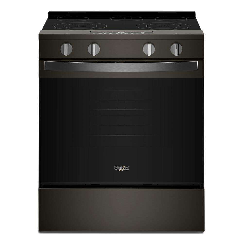 Whirlpool WSES4530TV 30-inch Electric Smart Range with Air Cooking Technology and Steam Clean