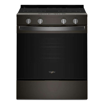 Whirlpool WSES4530TV 30-inch Electric Smart Range with Air Cooking Technology and Steam Clean
