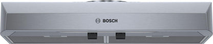 Bosch 300 Series, 30" Under-cabinet Hood, 280 CFM, Incandescent lights, Stnls