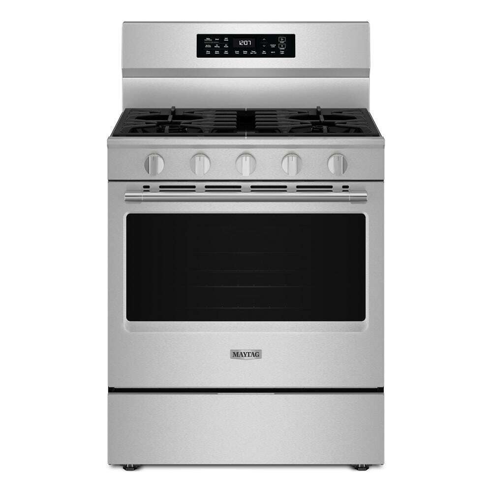 Maytag MFGS7030SZ 30-Inch Wide Freestanding Gas Range with Grill Mode and No Preheat Air Fry - 5.0 Cu. Ft.
