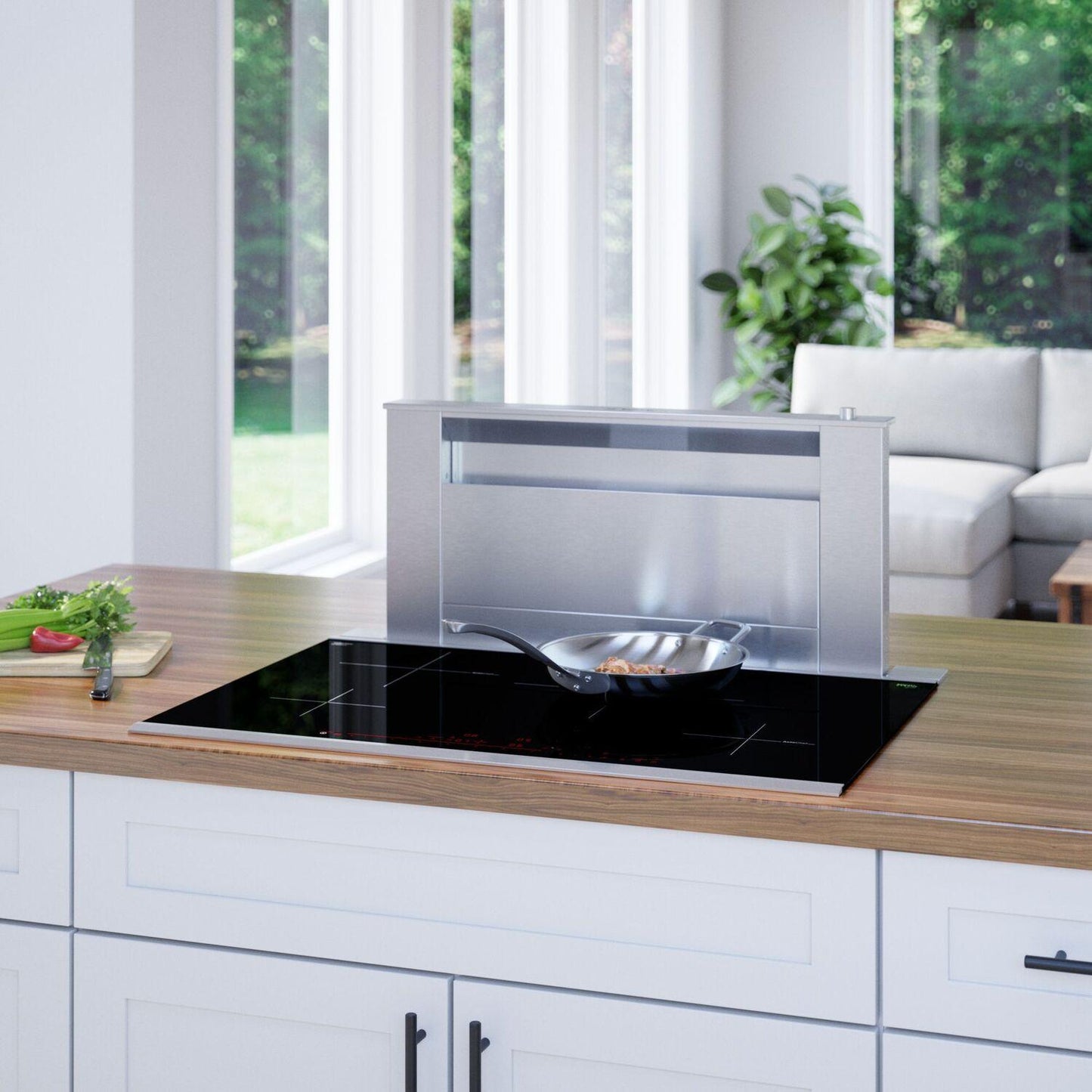 Bosch NIT8060SUC 800 Series Induction Cooktop 30" Black, surface mount with frame