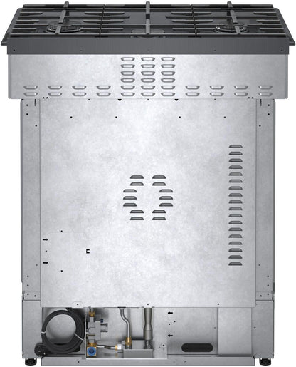 Bosch HGI8046UC 800 Series, Gas slide-in range, 30'', Black stainless steel
