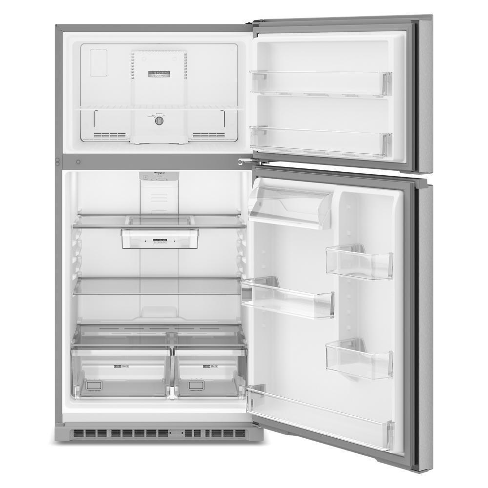 WRTX5421TZ Whirlpool® 32.8-inch Wide Top Freezer Refrigerator with Total Coverage Cooling- 21.3 Cu. Ft.