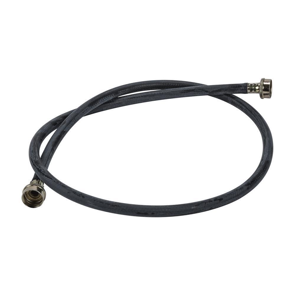 Whirlpool 89503BU 5' Black Rubber Washer Fill Hoses rated 1000 PSI with 2 female connections - 24 Pack