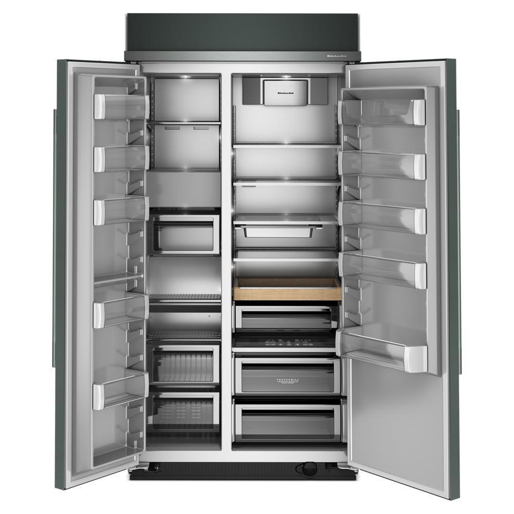 Kitchenaid KBSN742SJP 25.5 Cu. Ft. 42" Built-In Side-by-Side Refrigerator with Platinum Interior