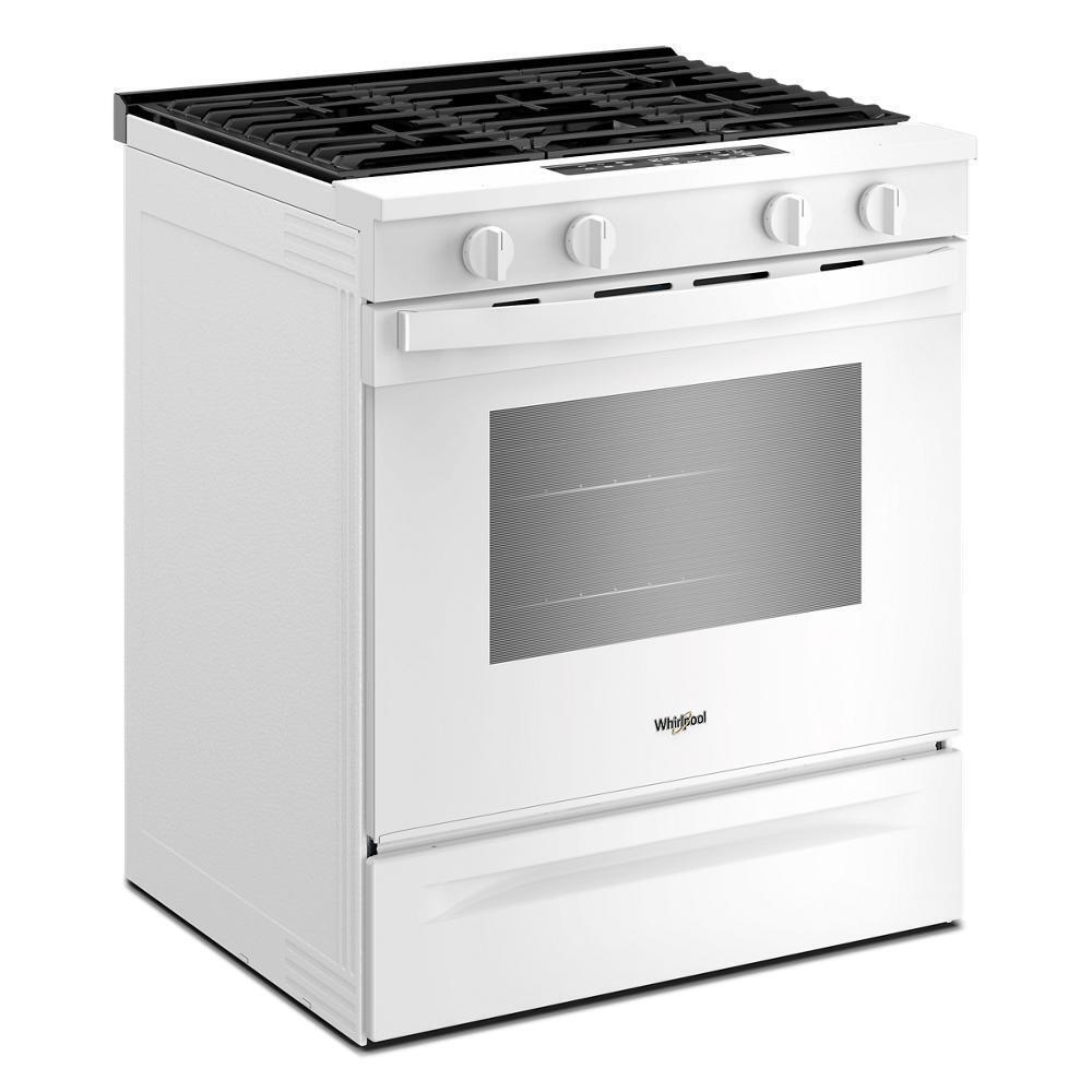 Whirlpool WSGS3330TW 30-inch Gas Range with No Preheat Mode and Slow Cook
