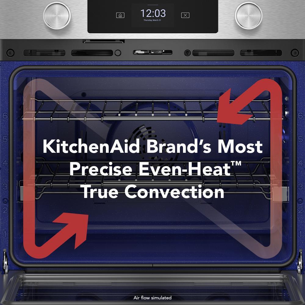 Kitchenaid KOES630SPS 30-inch Smart Electric Single Wall Oven with Assisted Cooking Modes - PrintShield™ Finish
