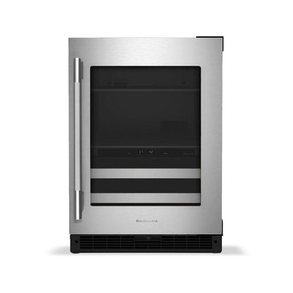 Kitchenaid KUBR524SSB 24" Beverage Center with Glass Door and Metal-Front Racks