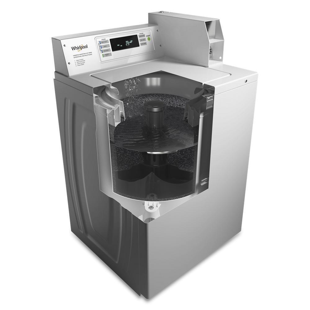 Whirlpool Commercial Top-Load Washer with Factory-Installed Coin Drop and Coin Box