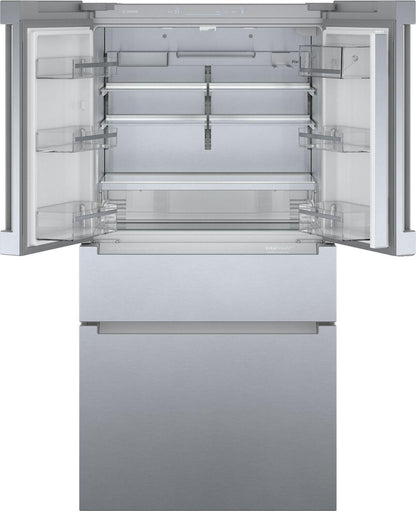 Bosch B36CL80ENS 800 Series, French Door Bottom freezer, multi door, 36'', Brushed steel (with anti-fingerprint)