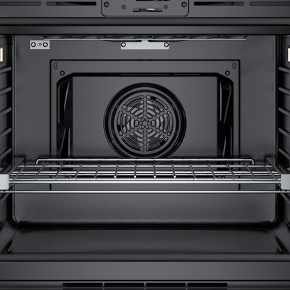 Bosch HBL8444LUC 800 Series Single Wall Oven 30" Left SideOpening Door, Black Stainless Steel