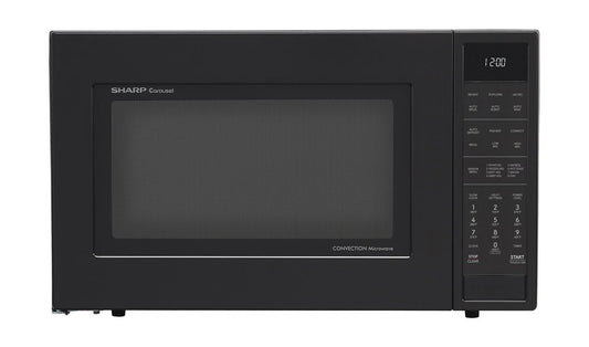 SMC1585KB Sharp 1.5 cu. ft. 900W Black Convection Countertop Microwave Oven