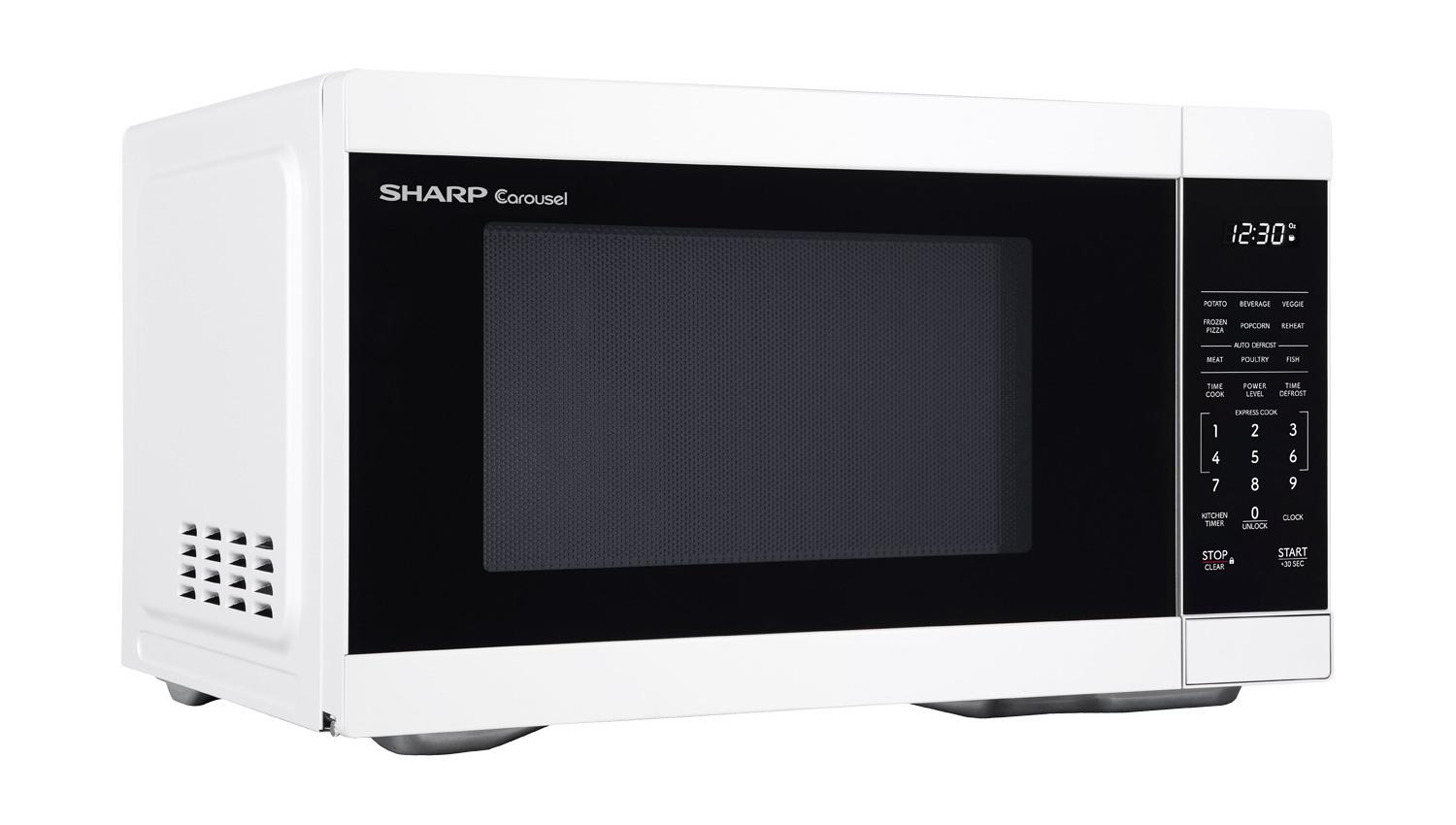 SMC1161KW Sharp 1.1 cu. ft. 1000W White Countertop Microwave Oven