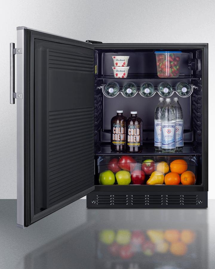 Summit FF708BLSSLHD 24" Wide All-refrigerator