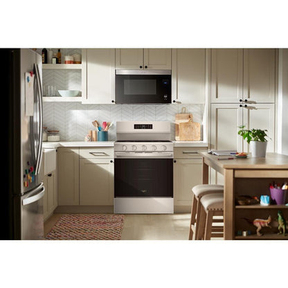 Whirlpool WFGS5730SV 30-inch Gas Range with Air Cooking Technology and EZ-2-Lift™ Hinged Grates